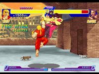 une photo d'Ã©cran de Street Fighter Alpha sur Sega Saturn